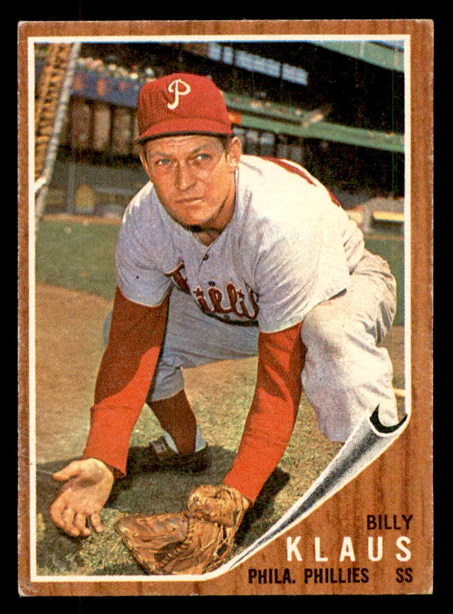 1962 Topps Baseball #571 Billy Klaus Phillies EX 553489