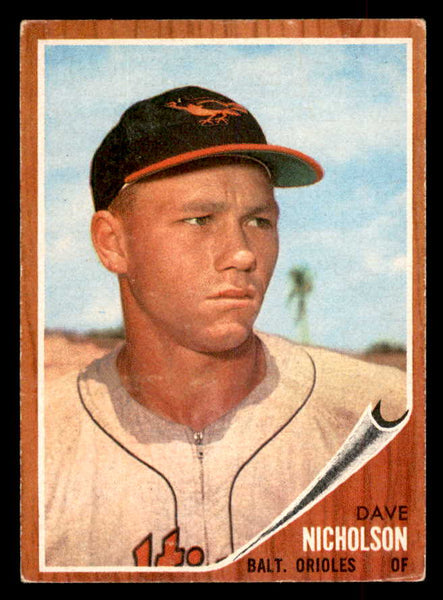 1962 Topps Baseball #577 Dave Nicholson Orioles EX 553500