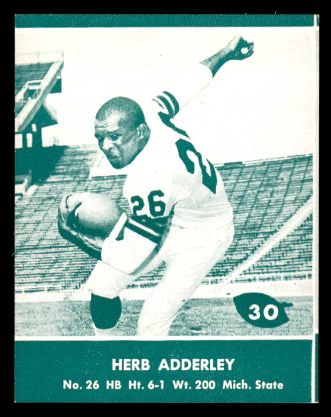 1960 Lake To Lake #030 Herb Adderley Packers EX-MT 553564