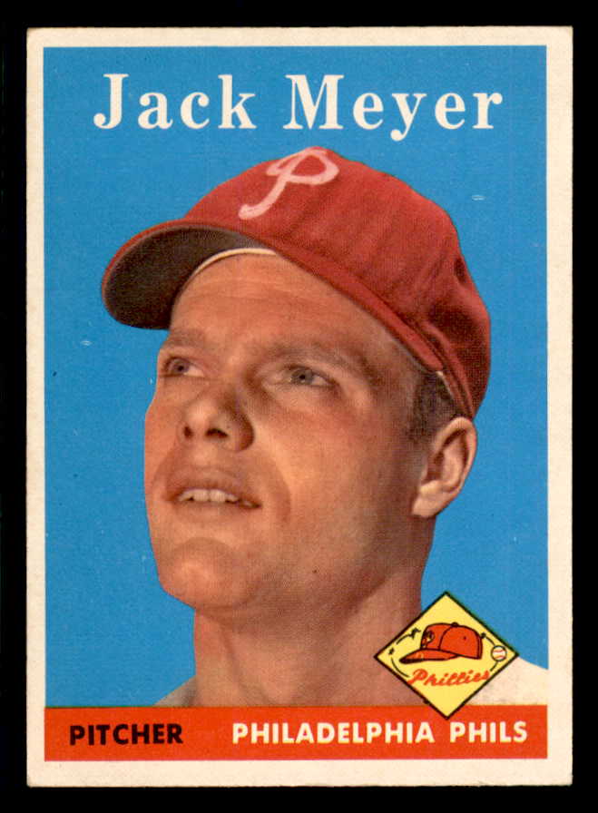 1958 Topps Baseball #186 Jack Meyer Phillies NR-MT 553666