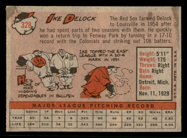 1958 Topps Baseball #328 Ike Delock Red Sox NR-MT 553692