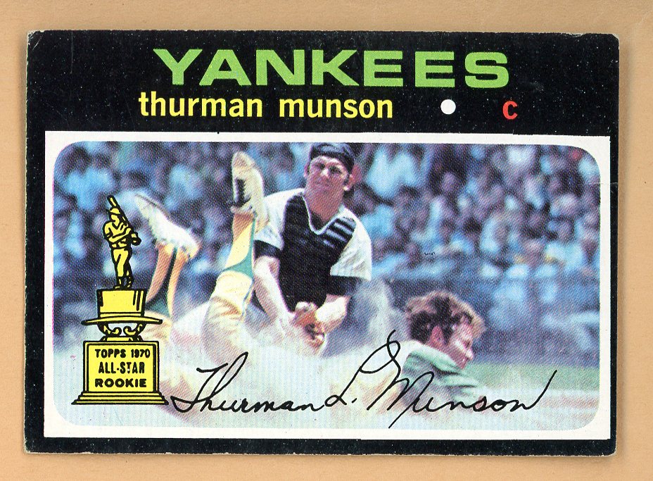 1971 Topps Baseball #005 Thurman Munson Yankees VG-EX 553694