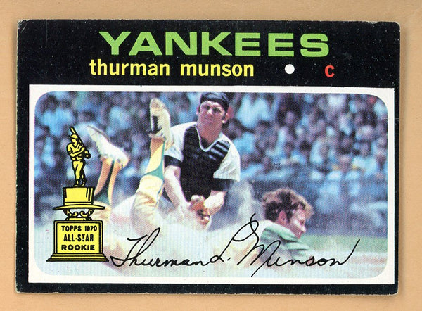 1971 Topps Baseball #005 Thurman Munson Yankees VG-EX 553694