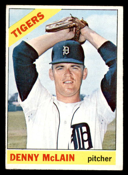 1966 Topps Baseball #540 Denny McLain Tigers EX 553728