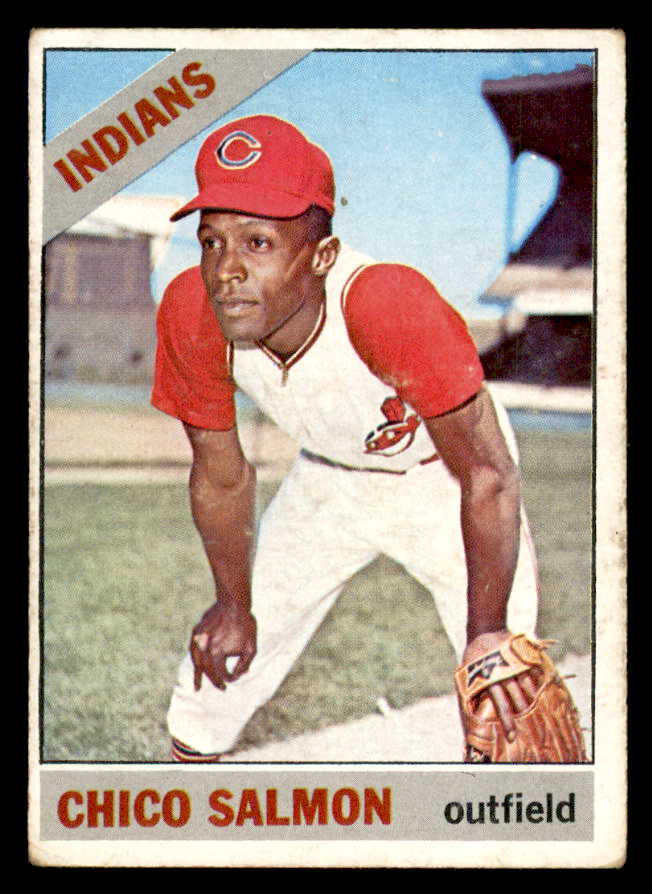 1966 Topps Baseball #594 Chico Salmon Indians VG 553851