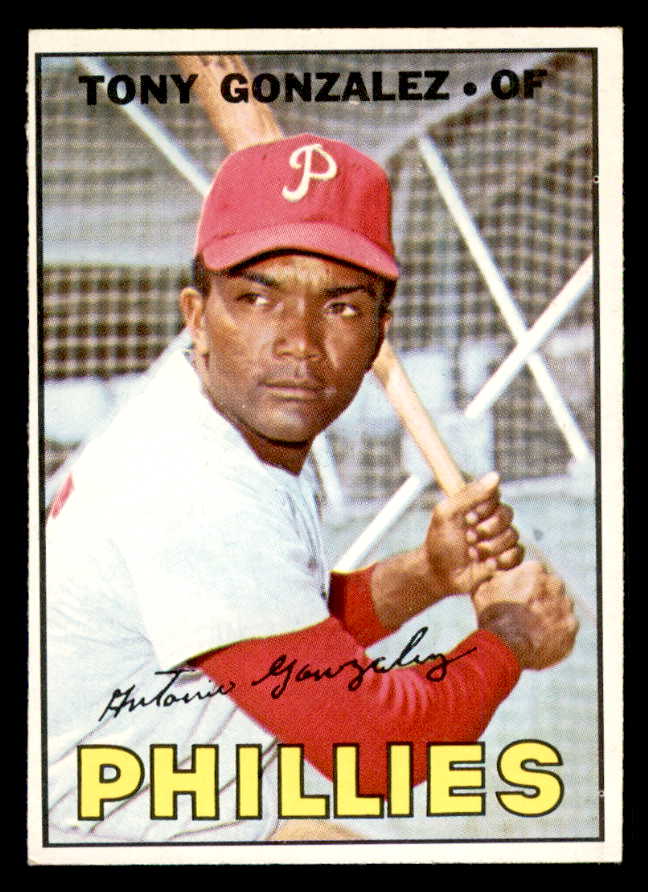 1967 Topps Baseball #548 Tony Gonzalez Phillies EX-MT 553950