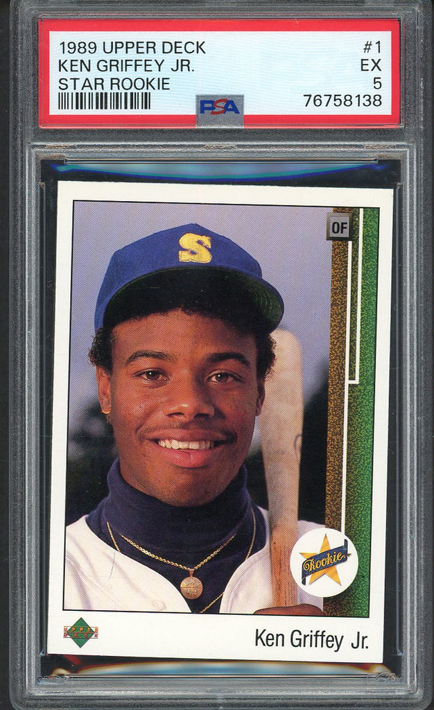 1989 Upper Deck #001 Ken Griffey Jr Mariners PSA 5 EX 554358