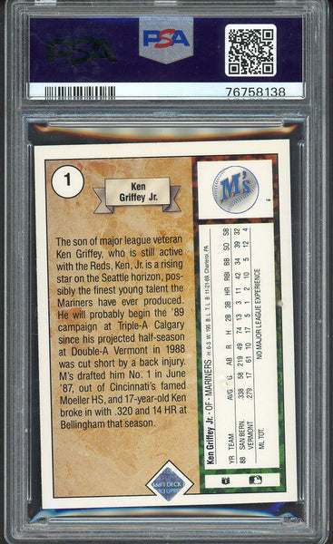 1989 Upper Deck #001 Ken Griffey Jr Mariners PSA 5 EX 554358