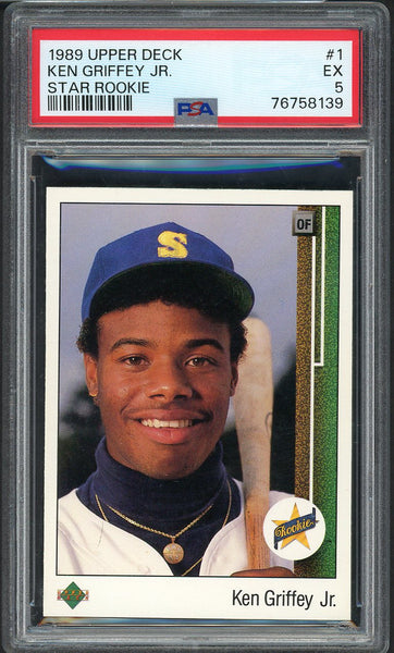 1989 Upper Deck #001 Ken Griffey Jr Mariners PSA 5 EX 554359