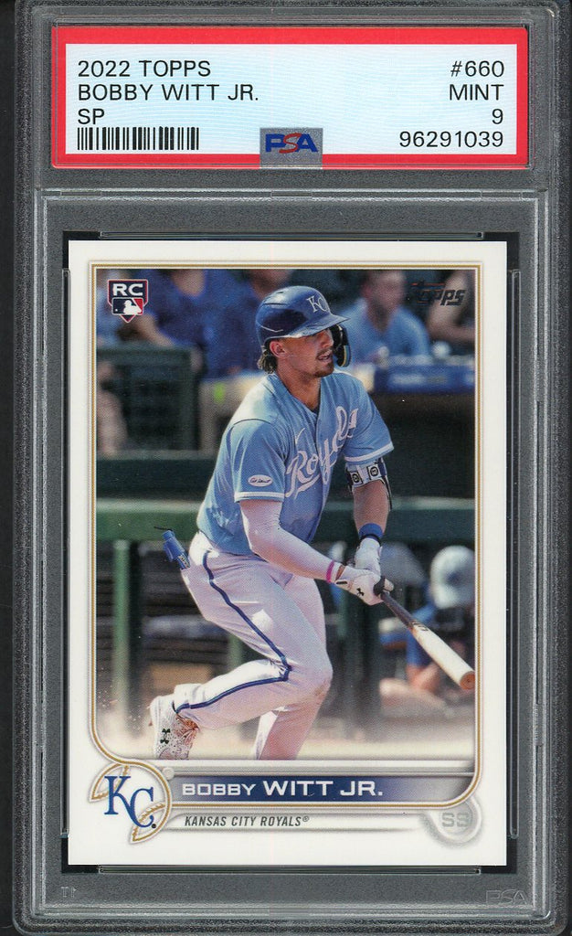 2022 Topps #660 Bobby Witt Jr Royals PSA 9 MINT 554362