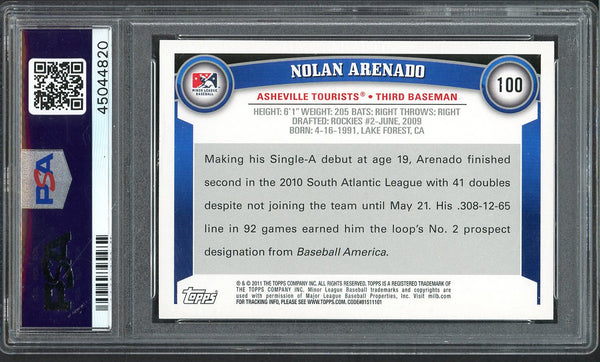 2011 Topps Pro Debut #100 Nolan Arenado Tourists PSA 10 GEM MINT 554367