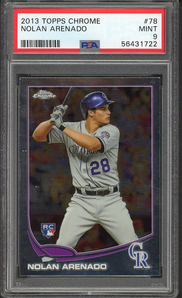 2013 Topps Chrome #078 Nolan Arenado Rockies PSA 9 MINT 554369