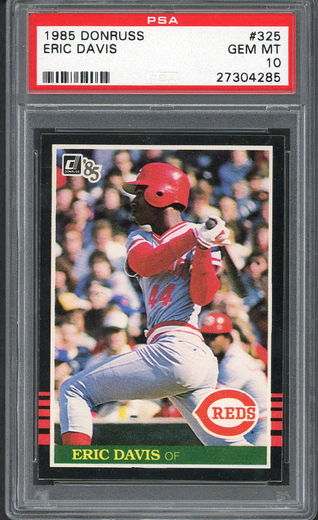 1985 Donruss #325 Eric Davis Reds PSA 10 GEM MINT 554377