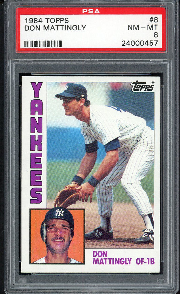 1984 Topps #008 Don Mattingly Yankees PSA 8 NM/MT 554378