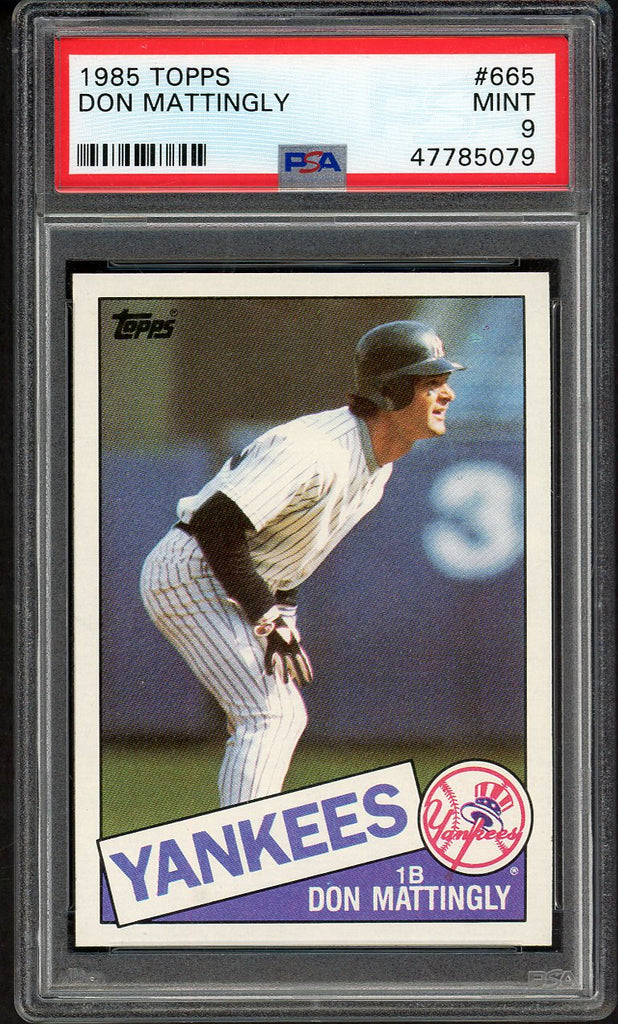 1985 Topps #665 Don Mattingly Yankees PSA 9 MINT 554384