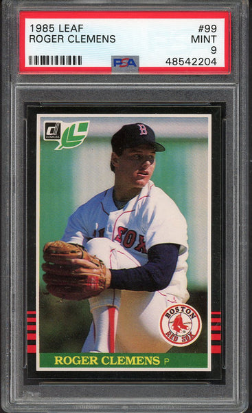 1985 Leaf #099 Roger Clemens Red Sox PSA 9 MINT 554385