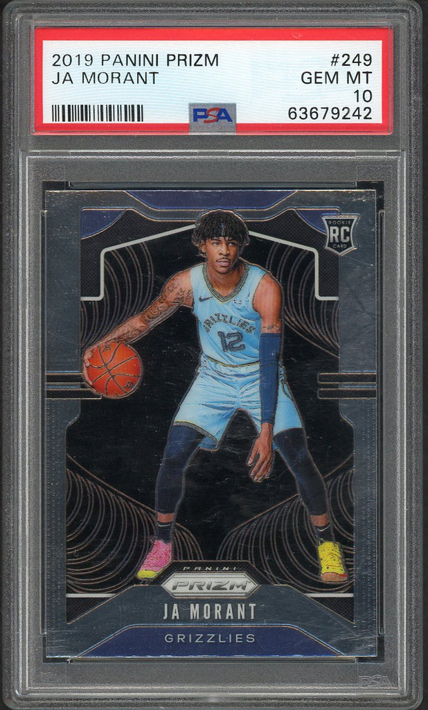 2019 Panini Prizm #249 Ja Morant Grizzlies PSA 10 GEM MINT 554395