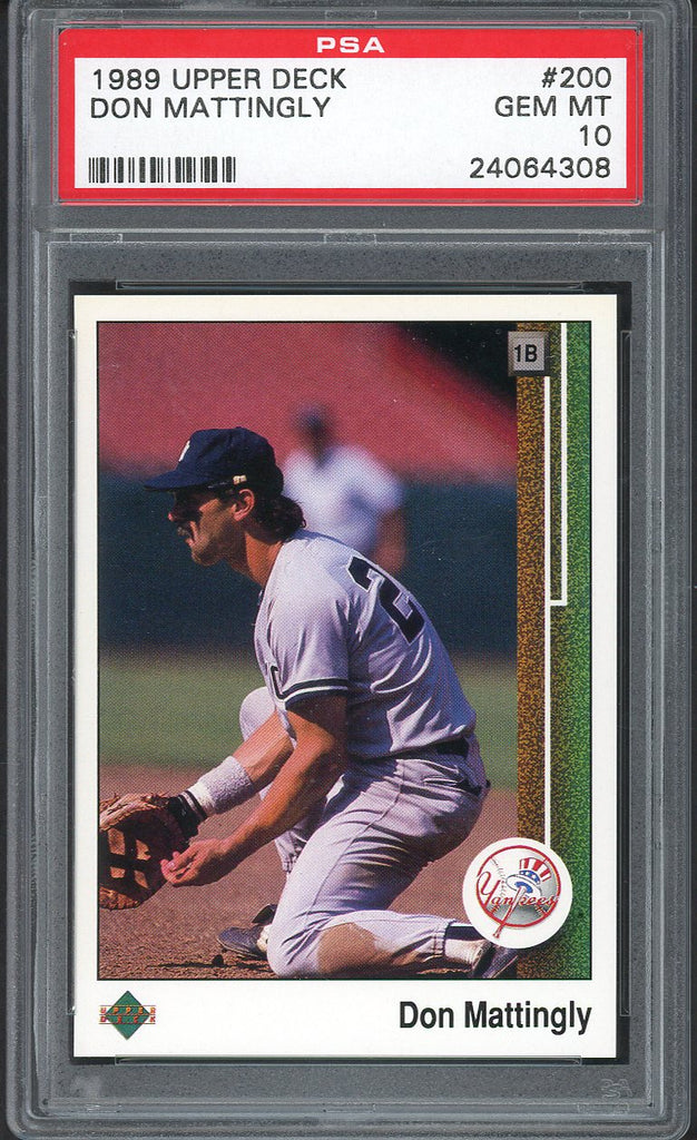 1989 Upper Deck #200 Don Mattingly Yankees PSA 10 GEM MINT 554409