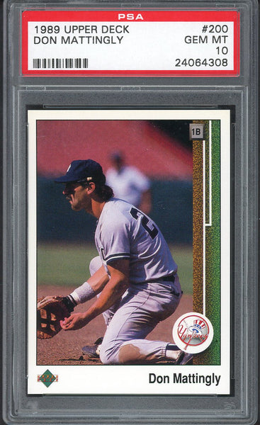 1989 Upper Deck #200 Don Mattingly Yankees PSA 10 GEM MINT 554409