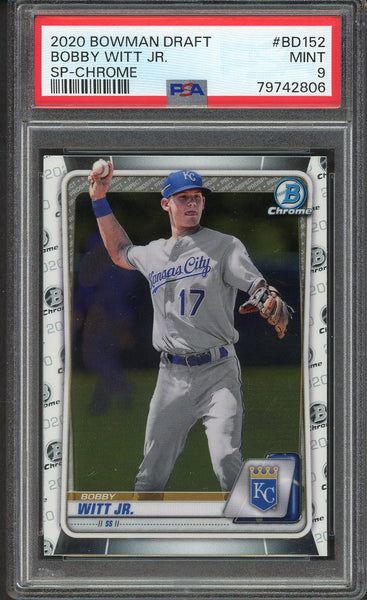 2020 Bowman Draft Chrome #BD152 Bobby Witt Jr Royals PSA 9 MINT 554453
