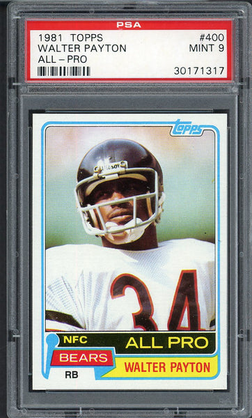 1981 Topps #400 Walter Payton Bears PSA 9 MINT 554456