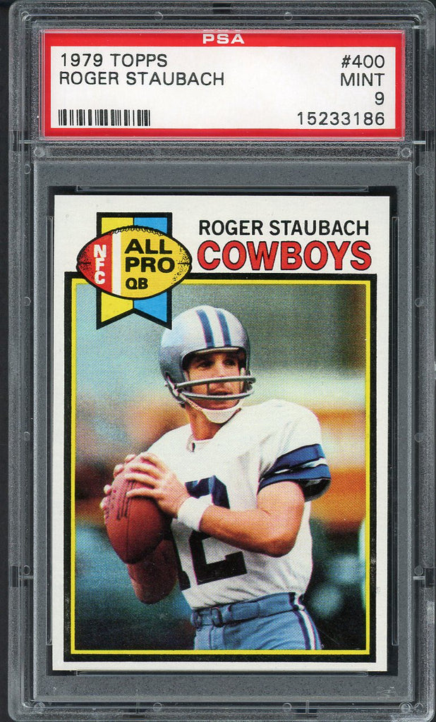 1979 Topps Football #400 Roger Staubach Cowboys PSA 9 MINT 554459