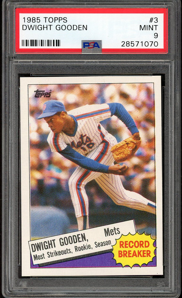 1985 Topps #003 Dwight Gooden RB Mets PSA 9 MINT 554461