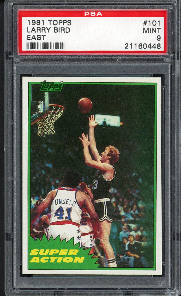 1981 Topps East #101 Larry Bird IA Celtics PSA 9 MINT 554462