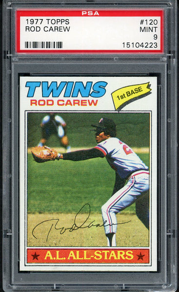 1977 Topps Baseball #120 Rod Carew Twins PSA 9 MINT 554470