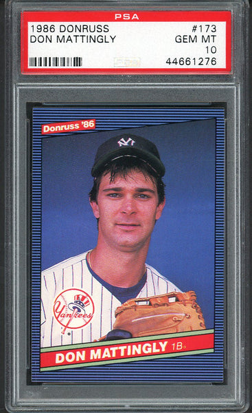 1986 Donruss #173 Don Mattingly Yankees PSA 10 GEM MINT 554474