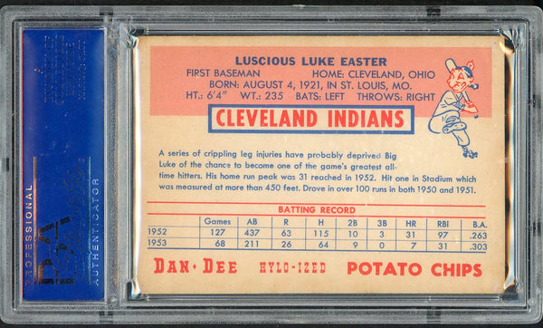 1954 Dan Dee Luke Easter Indians PSA 6 EX-MT 554476