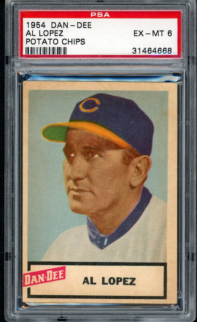 1954 Dan Dee Al Lopez Indians PSA 6 EX-MT 554478