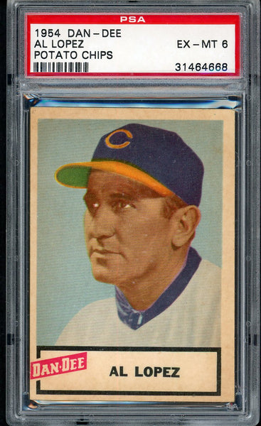 1954 Dan Dee Al Lopez Indians PSA 6 EX-MT 554478