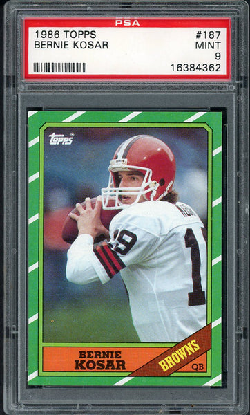 1986 Topps #187 Bernie Kosar Browns PSA 9 MINT 554499