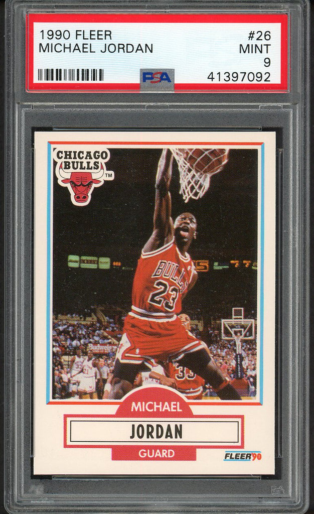 1990 Fleer #026 Michael Jordan Bulls PSA 9 MINT 554522