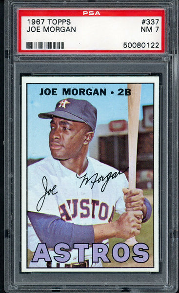 1967 Topps Baseball #337 Joe Morgan Astros PSA 7 NM 554530