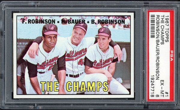 1967 Topps Baseball #001 Brooks Robinson Frank Robinson PSA 6 EX-MT 554533