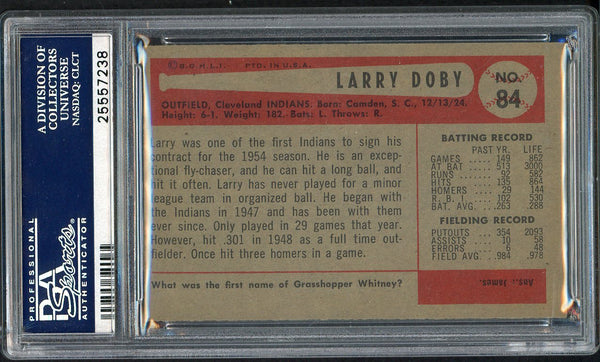 1954 Bowman Baseball #084 Larry Doby Indians PSA 6 EX-MT 554540