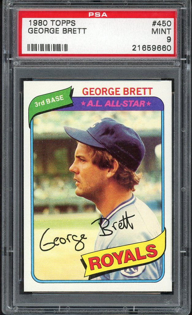 1980 Topps Baseball #450 George Brett Royals PSA 9 MINT 554561