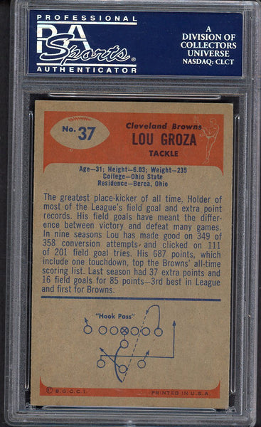 1955 Bowman Baseball #037 Lou Groza Browns PSA 6 EX-MT 554566
