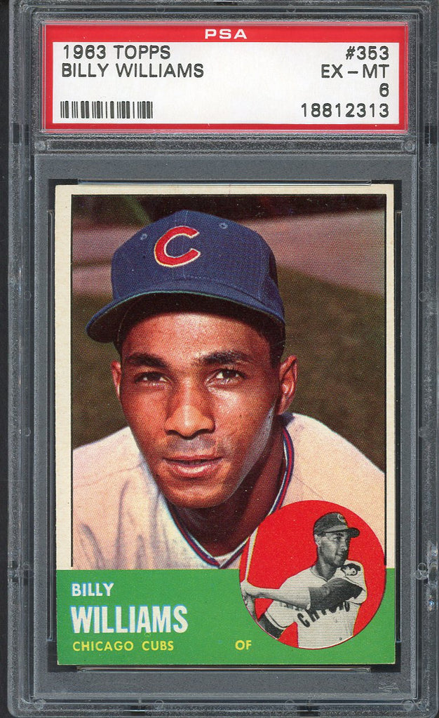 1963 Topps Baseball #353 Billy Williams Cubs PSA 6 EX-MT 554573
