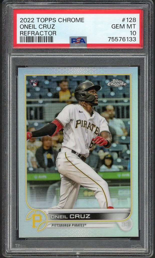 2022 Topps Chrome Refractor #128 Oneil Cruz Pirates PSA 10 GEM MINT 554583