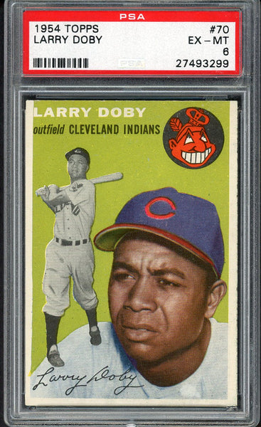 1954 Topps Baseball #070 Larry Doby Indians PSA 6 EX-MT 554585