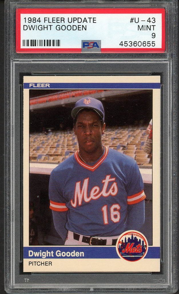 1984 Fleer Update #U43 Dwight Gooden Mets PSA 9 MINT 554590