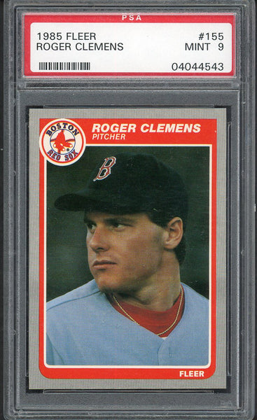1985 Fleer #155 Roger Clemens Red Sox PSA 9 MINT 554598