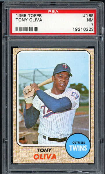 1968 Topps Baseball #165 Tony Oliva Twins PSA 7 NM 554600