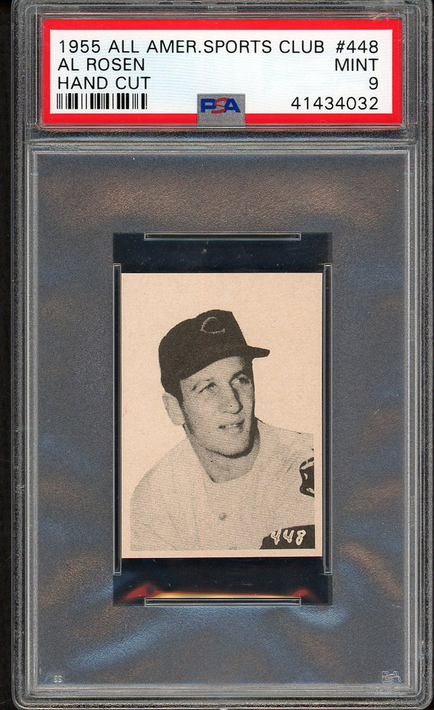 1955 All American Club #448 Al Rosen Indians PSA 9 MINT 554602