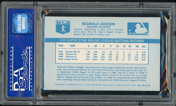 1970 Kelloggs Baseball #032 Reggie Jackson A's PSA 9 MINT 554607