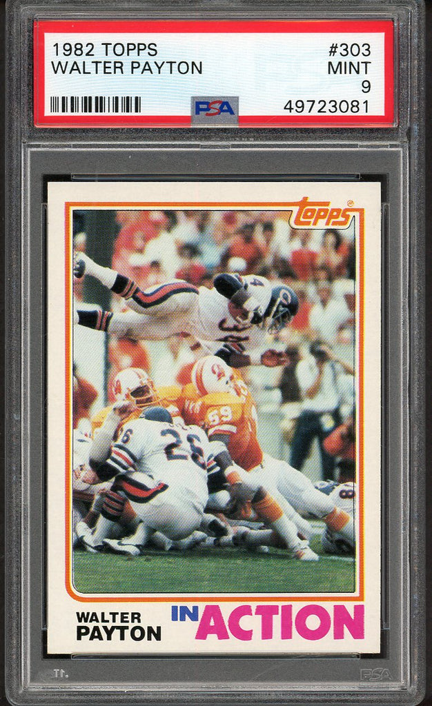 1982 Topps #303 Walter Payton IA Bears PSA 9 MINT 554610