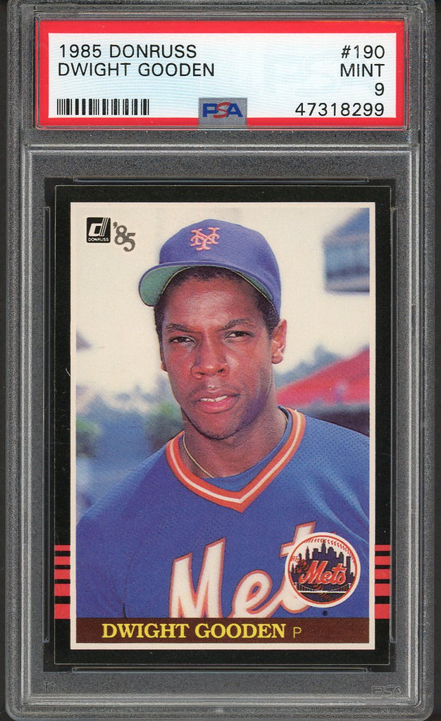 1985 Donruss #190 Dwight Gooden Mets PSA 9 MINT 554618